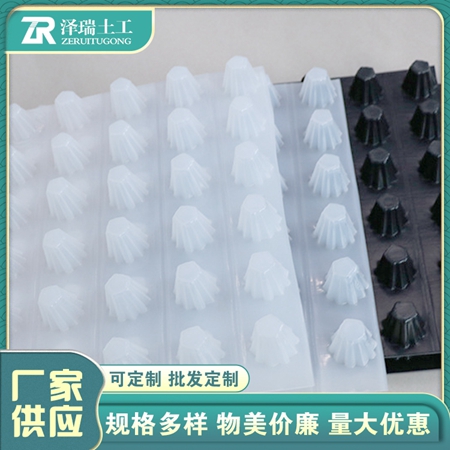 澤瑞廠(chǎng)家生(shēng)産各種規(guī)格排(pái)水(shuǐ)闆蓄水闆質量檢測合(hé)格